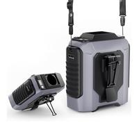 NEOZHOU Ventilateur portable à clip ceinture - 3 vitesses, rechargeable, mains libres, idéal pour travail, marche et extérieur