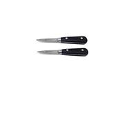Neron Coutellerie Laguiole La Fourmi Blade Couteau à huîtres en polypropylène Manche noir Lame 6,3 cm Lot de 2 par Jean Neron