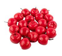 Neroyaner Pommes artificielles Simulation Petites Pommes 20pcs 1.2x1.4 Pouce Simulation réaliste Mini décoratives de Fausses décoratives pour la Photographie de fête Noël