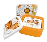 Nerthus FIH 1325 lunchbox enfant triple empilable lions set 3 contenants sans BPA idéal pour l école