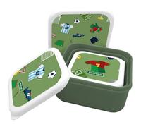 NERTHUS FIH 1329 lunchbox enfant triple empilable football set 3 contenants sans BPA idéal pour l école