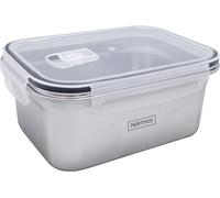 Nerthus FIH 1516 lunchbox acier inoxydable rectangulaire 1600 ml hermétique compatible micro ondes idéale travail bureau
