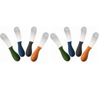 NERTHUS FIH 329 couteaux à enduire Set de pièces, noir/vert/bleu/orange (Lot de 2)