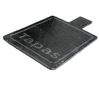 Nerthus FIH 358 Plateau en ardoise Noir, 16 x 11 x 7 cm