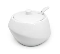 Nerthus FIH 560 salière porcelaine avec couvercle bois et cuillère
