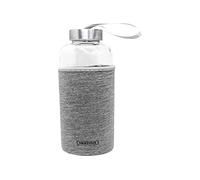 Nerthus FIH 650 bouteille verre 600 ml avec housse néoprène grise réutilisable