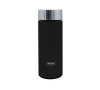 NERTHUS FIH 797 Thermo Tea 300 ML, Noir, Acier Inoxydable, Double paroi, infuseur, Flacon, 0,30 l, Acero Inoxidable