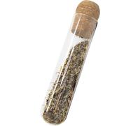 Nerthus Infuseur à thé en verre avec bouchon en liège, filtre pour thé en vrac, infuseur réutilisable pour tasses et infusions