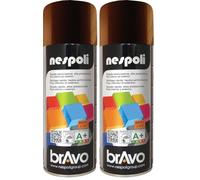 NESPOLI Aérosol peinture brun chocolat ral 8017 400 ml (Lot de 2)