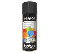 NESPOLI Aérosol peinture professionnelle effet satiné noir 400 ml