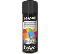 NESPOLI Aérosol peinture professionnelle noir brillant 400 ml