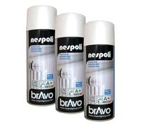 NESPOLI Aérosol spécial radiateur blanc brillant 400 ml (Lot de 3)