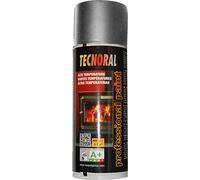 NESPOLI Bombe de peinture aérosol Argent pour Haute Température, 400 ml
