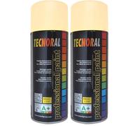NESPOLI Bombe de peinture aérosol Blanc Ivoire Brillant 400 ml (Lot de 2)
