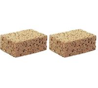 NESPOLI Eponge végétale Gros travaux 14cm0x90x60 (Lot de 2)