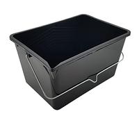 Nespoli Grand Seau à Peinture de 12 l, avec Manche en métal, Noir
