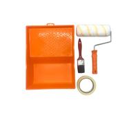 Nespoli Kit de peinture anti-goutte 18 cm avec plateau, ruban, pinceau - Idéal pour les murs et les plafonds - Kit de bricolage pour la décoration de la maison