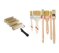 NESPOLI Lot gros chantier spécial anti-goutte avec 4 recharges & Lot 6 pinceaux professionnels