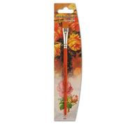Nespoli Pinceau décoratif plat Bois FSC Fibre Konex Herbe Taille 12 Orange