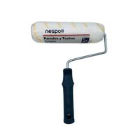 Nespoli Rouleau de peinture anti-goutte, 22 cm, pour tous types de surfaces et peintures, manche ergonomique, bords biseautés pour éviter les marques, idéal pour la décoration de la maison