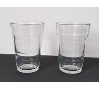 Nespresso Lot de 2 Grands Verres de Recettes (Environ 480 ML) en Verre trempé.