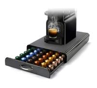 Nespresso Porte Capsule de Café Pod Support de Tiroir de Rangement en Métal pour 60 Pcs