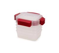 Joseph Joseph Boîtes de conservation Nest Lock 1000011 1,1 L Lot de 4 Rouge Plastique Hermétique
