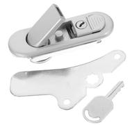 NESTINGHO 1pièce Serrure de Coffret Électrique Plate Zinc pour Armoires Réseau et Électriques avec Clé Montage Mural Résistante Corrosion