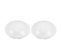 NESTINGHO 2 Pièces Abat-jour de Plafonnier Rond en PC Blanc, Construction Robuste et Installation Facile, pour Balcons et Salles de Bains Élégants