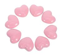 NESTINGHO Boutons de Tiroir avec Vis 8pcs Forme Cœur Rose en Céramique Poignées de Commode Faciles à Installer pour Chambre D'garçon et Filles et Chambre D'appoint