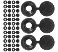 NESTINGHO Capuchons à Vis Noirs Cache-vis Polyvalents et Protecteurs à Charnière Lot de 500 en Plastique pour Meubles, Projets Industriels et Usage Domestique