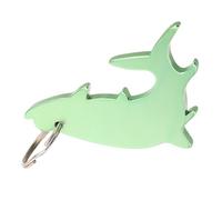 NESTINGHO Décapsuleur Bière Vert en Métal Forme de Poisson Aimant Réfrigérateur et Fonction Porte-clés, Outil Créatif et Polyvalent pour Bar et Fêtes