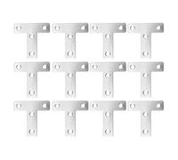 NESTINGHO Équerre de Fixation en Inox T Forme 20 Pièces, Plaque Angle Renforcée, Support Angle Droit Robuste pour Assemblage et Réparation Meubles