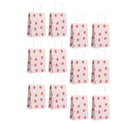 NESTINGHO Lot de 12 Paquet en Papier Poignée Design Pliable, Paquet Présents Chic et Décoratifs pour Fête à Thème ou Anniversaire, Look Beau et Fonctionnel
