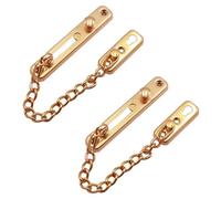 NESTINGHO Lot de 2 Chaînes de Porte en Acier Inoxydable Or, Haute Dureté, Résistantes la Casse, Style Simple et Élégant pour Sécuriser la Maison