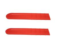NESTINGHO Lot de 3 Protège-chaînes de Tronçonneuse en PE Rouge Fourreau en Plastique, Installation Facile et Protection Complète pour Barre Guide de 20 Pouces en Usage Extérieur
