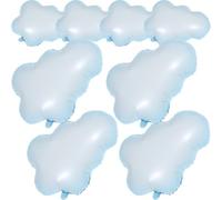 NESTINGHO Lot de 8 Ballons Nuage en Film Aluminium Décoratifs pour Anniversaire et Shower, Fond Photo Résistant et Charmant pour Adultes et Garçon et Filles