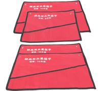 NESTINGHO Organisateur D'outils D'électricien 4 Pièces en Tissu Oxford Rouge, Sacoche à Outils Légère 8 et 10 Emplacements, Facile à Nettoyer et Résistante la Déchirure pour Atelier