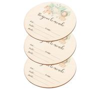 NESTINGHO Panneau Mignons Rond Naissance 3pcs de Bébé Matériau en D'annonce Synthétique Sûr et Fiable Motifs Animaux pour ou Shower Fête de