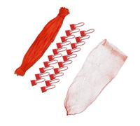 NESTINGHO Paquet en Filet Simple pour Fruits et Œufs PP Rouges 100 Pièces