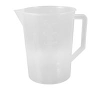 NESTINGHO Pichet et Nettoyage Simple Gradué en Plastique 3000ml Large Ouverture pour Versement Facile Bécher Scientifique Clair Graduations Précises