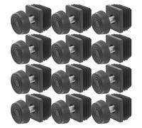 NESTINGHO Pieds de Nivellement Carrés Réglables M8X30 en Métal, Lot de 12 Embouts pour Meubles et Tables de Bureau, Niveleurs Fixation par Vis, Adaptés aux Meubles Professionnels