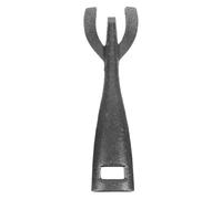 NESTINGHO Pince en Fonte pour Barbecue sans Bavure Bords Lisses et Ronds, Accessoire pour Plaques Chauffantes et Grillades, Couleur Noire, Outil Robuste et Pratique
