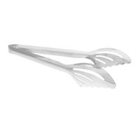 NESTINGHO Pinces Cuisine en Acier Inoxydable Anti-chaleur pour Barbecue et Friture, Outil Cuisine Robuste pour Salade et Viande Argenté