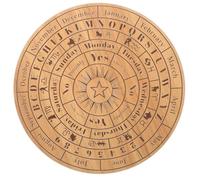NESTINGHO Planche de Divination en Bois Sculpté Grand Format pour Rituel Wicca et Décoration d'Autel Sorcellerie Maison Chambre Salle à Manger