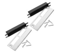 NESTINGHO Plaques de Recouvrement de Serrure de Porte et Gâches de Porte 2 Jeux, Cache-Trou de Pêne Dormant, Compatibles Serrure Sphérique, pour Renforcement en Salle de Classe