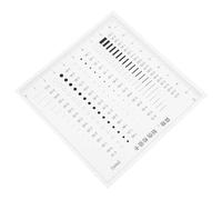 NESTINGHO Règle de Détection de Défauts 0,1 MM pour Mesure Précise de Lignes et Diamètres, Jauge Transparente pour Inspection d'Apparence et Contrôle Qualité en Production