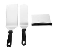 NESTINGHO Set de 3 Spatules pour Cuisson en Acier Inoxydable et Pp, Faciles à Nettoyer Retourner Steaks Cuisine Professionnelle