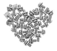 NESTINGHO Set de Vis à Rondelle Carrée Fixation Sécurisée en Acier Carbone et Connexion Fiable Lot de 40 pour Bornier à Vis des Composants Électriques