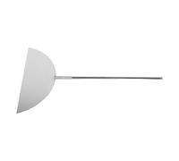 NESTINGHO Spatule à Crêpes Bord Courbé Semi-circulaire en Acier Inoxydable Argentée Facile à Laver, pour Cuisson Œufs et Crêpes